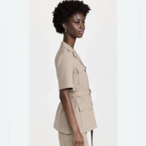 Saint Tropez West Belted Linen Safari Tunic/Top